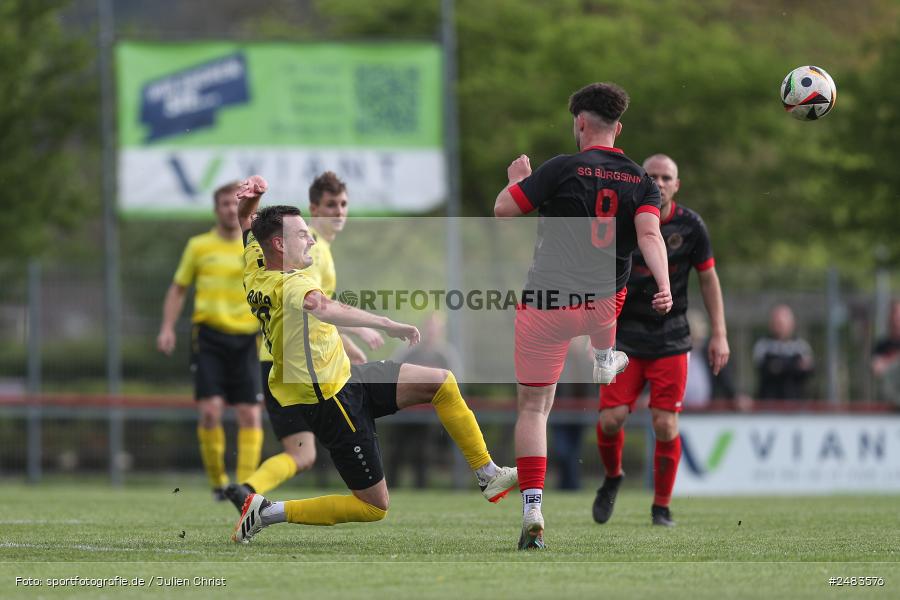 sport, action, Sportgelände, SGB, SG Burgsinn, Kreisklasse Würzburg Gr. 3, Fussball, Burgsinn, BSC Aura, BFV, BCA, 27. Spieltag, 26.04.2025 - Bild-ID: 2483576