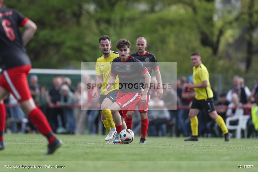 sport, action, Sportgelände, SGB, SG Burgsinn, Kreisklasse Würzburg Gr. 3, Fussball, Burgsinn, BSC Aura, BFV, BCA, 27. Spieltag, 26.04.2025 - Bild-ID: 2483577