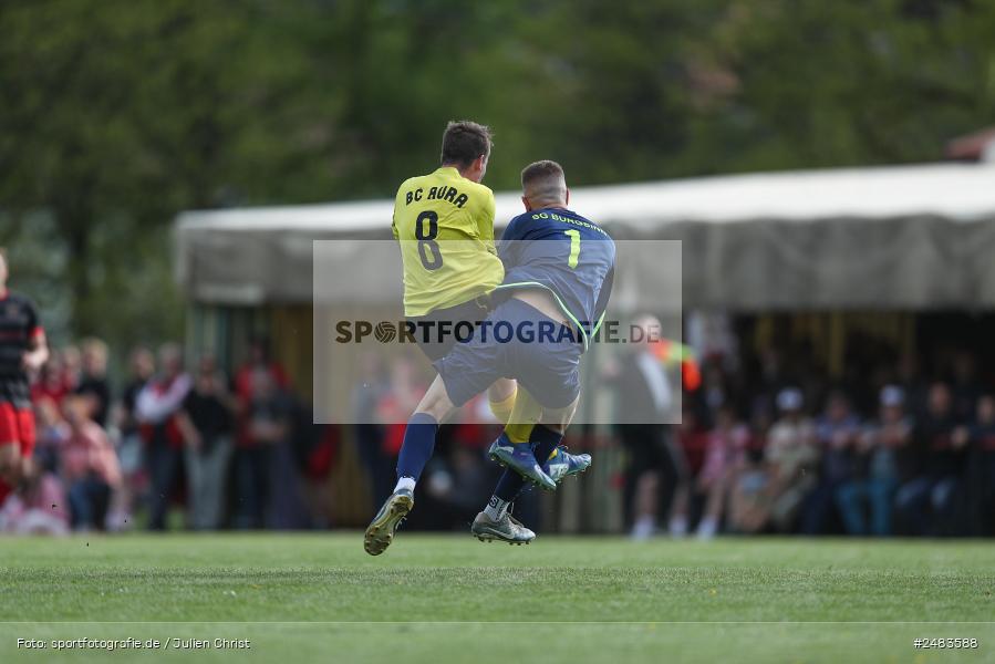 sport, action, Sportgelände, SGB, SG Burgsinn, Kreisklasse Würzburg Gr. 3, Fussball, Burgsinn, BSC Aura, BFV, BCA, 27. Spieltag, 26.04.2025 - Bild-ID: 2483588