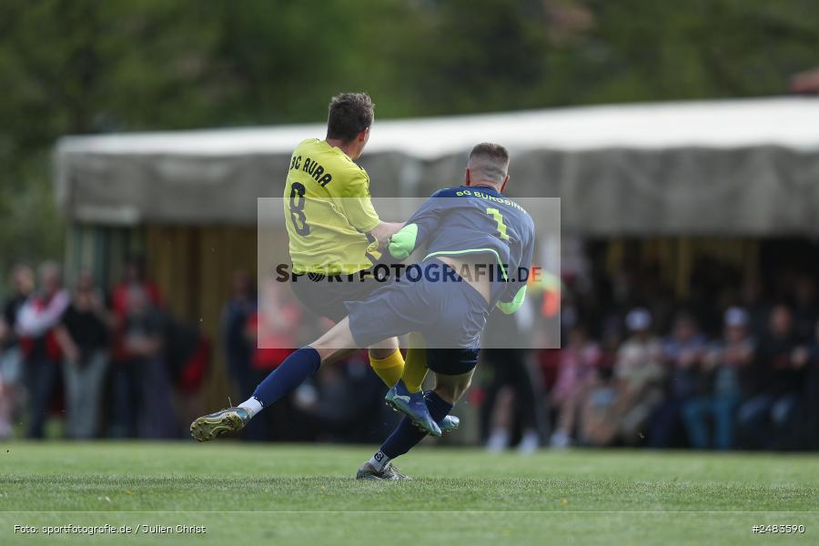 sport, action, Sportgelände, SGB, SG Burgsinn, Kreisklasse Würzburg Gr. 3, Fussball, Burgsinn, BSC Aura, BFV, BCA, 27. Spieltag, 26.04.2025 - Bild-ID: 2483590