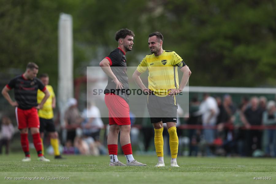 sport, action, Sportgelände, SGB, SG Burgsinn, Kreisklasse Würzburg Gr. 3, Fussball, Burgsinn, BSC Aura, BFV, BCA, 27. Spieltag, 26.04.2025 - Bild-ID: 2483593