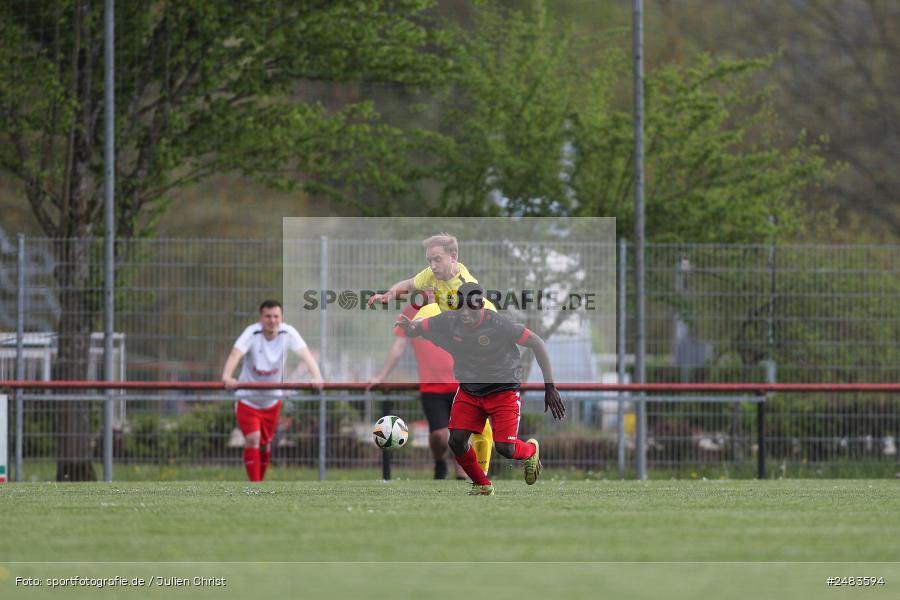 sport, action, Sportgelände, SGB, SG Burgsinn, Kreisklasse Würzburg Gr. 3, Fussball, Burgsinn, BSC Aura, BFV, BCA, 27. Spieltag, 26.04.2025 - Bild-ID: 2483594