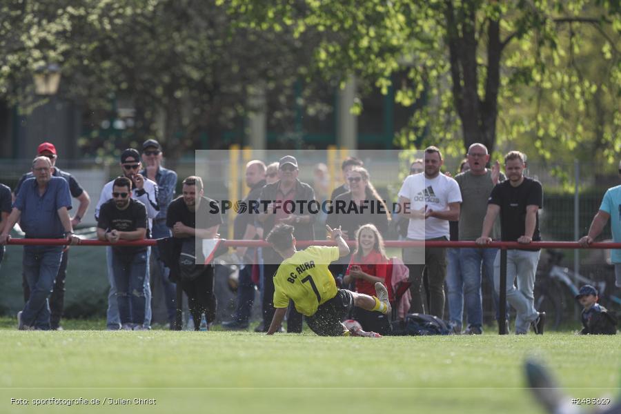 sport, action, Sportgelände, SGB, SG Burgsinn, Kreisklasse Würzburg Gr. 3, Fussball, Burgsinn, BSC Aura, BFV, BCA, 27. Spieltag, 26.04.2025 - Bild-ID: 2483629