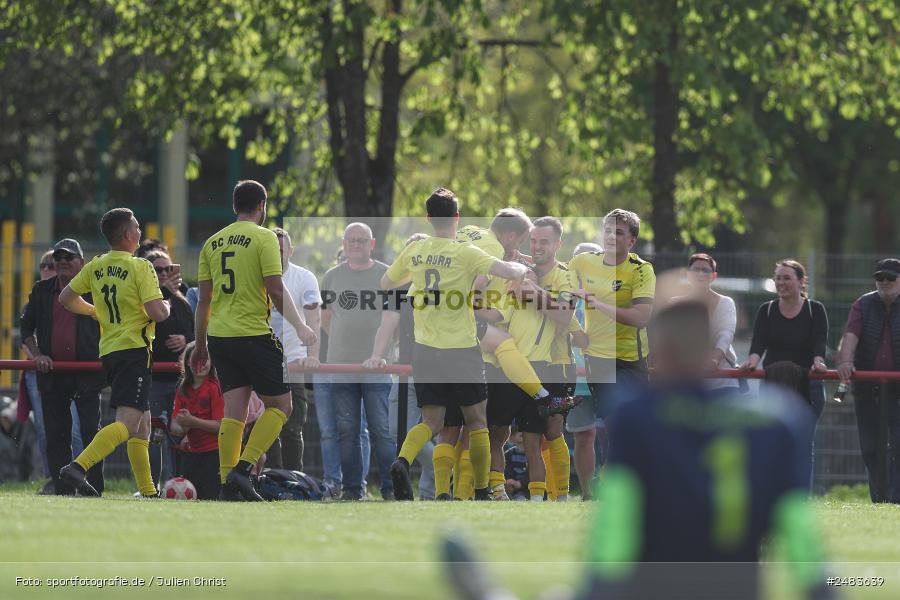 sport, action, Sportgelände, SGB, SG Burgsinn, Kreisklasse Würzburg Gr. 3, Fussball, Burgsinn, BSC Aura, BFV, BCA, 27. Spieltag, 26.04.2025 - Bild-ID: 2483639