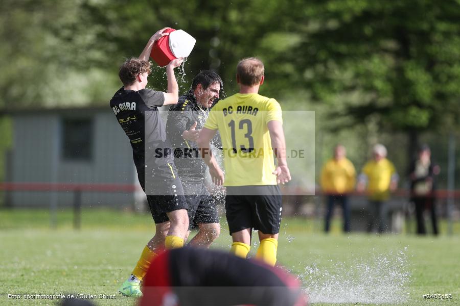 sport, action, Sportgelände, SGB, SG Burgsinn, Kreisklasse Würzburg Gr. 3, Fussball, Burgsinn, BSC Aura, BFV, BCA, 27. Spieltag, 26.04.2025 - Bild-ID: 2483658