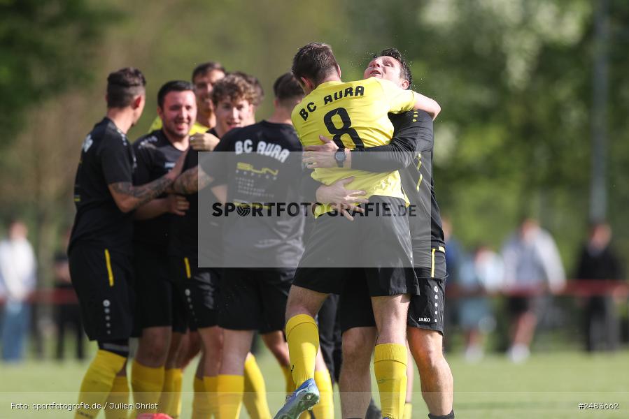sport, action, Sportgelände, SGB, SG Burgsinn, Kreisklasse Würzburg Gr. 3, Fussball, Burgsinn, BSC Aura, BFV, BCA, 27. Spieltag, 26.04.2025 - Bild-ID: 2483662