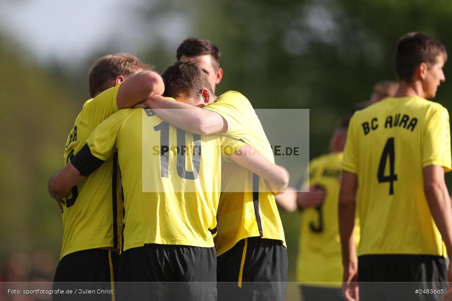 sport, action, Sportgelände, SGB, SG Burgsinn, Kreisklasse Würzburg Gr. 3, Fussball, Burgsinn, BSC Aura, BFV, BCA, 27. Spieltag, 26.04.2025 - Bild-ID: 2483665