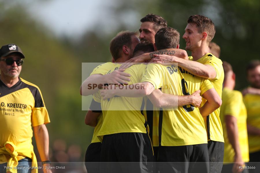 sport, action, Sportgelände, SGB, SG Burgsinn, Kreisklasse Würzburg Gr. 3, Fussball, Burgsinn, BSC Aura, BFV, BCA, 27. Spieltag, 26.04.2025 - Bild-ID: 2483666