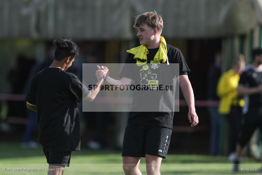 sport, action, Sportgelände, SGB, SG Burgsinn, Kreisklasse Würzburg Gr. 3, Fussball, Burgsinn, BSC Aura, BFV, BCA, 27. Spieltag, 26.04.2025 - Bild-ID: 2483678