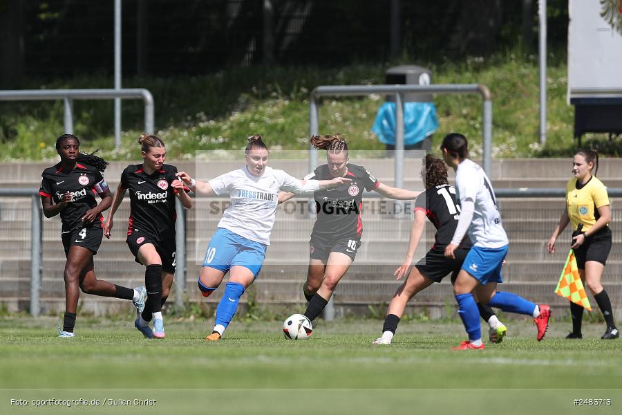 Stadion am Brentanobad, Frankfurt, 27.04.2025, sport, action, Fussball, DFB, 23. Spieltag, 2. Frauen-Bundesliga, SCS, SGE, SC Sand, Eintracht Frankfurt II - Bild-ID: 2483713 Stadion am Brentanobad, Frankfurt, 27.04.2025, sport, action, Fussball, DFB, 23. Spieltag, 2. Frauen-Bundesliga, SCS, SGE, SC Sand, Eintracht Frankfurt II - Bild-ID: 2483713