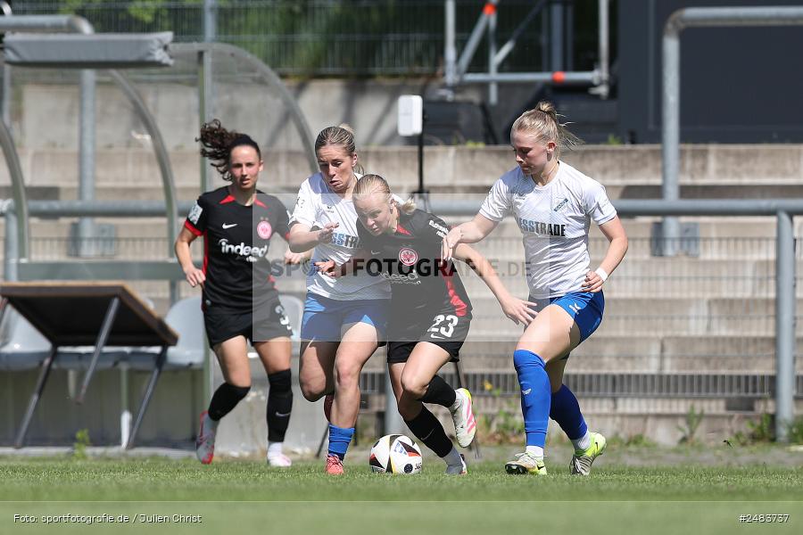 Stadion am Brentanobad, Frankfurt, 27.04.2025, sport, action, Fussball, DFB, 23. Spieltag, 2. Frauen-Bundesliga, SCS, SGE, SC Sand, Eintracht Frankfurt II - Bild-ID: 2483737 Stadion am Brentanobad, Frankfurt, 27.04.2025, sport, action, Fussball, DFB, 23. Spieltag, 2. Frauen-Bundesliga, SCS, SGE, SC Sand, Eintracht Frankfurt II - Bild-ID: 2483737