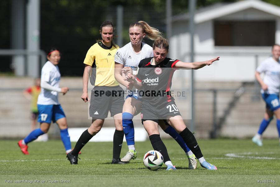 Stadion am Brentanobad, Frankfurt, 27.04.2025, sport, action, Fussball, DFB, 23. Spieltag, 2. Frauen-Bundesliga, SCS, SGE, SC Sand, Eintracht Frankfurt II - Bild-ID: 2483746 Stadion am Brentanobad, Frankfurt, 27.04.2025, sport, action, Fussball, DFB, 23. Spieltag, 2. Frauen-Bundesliga, SCS, SGE, SC Sand, Eintracht Frankfurt II - Bild-ID: 2483746