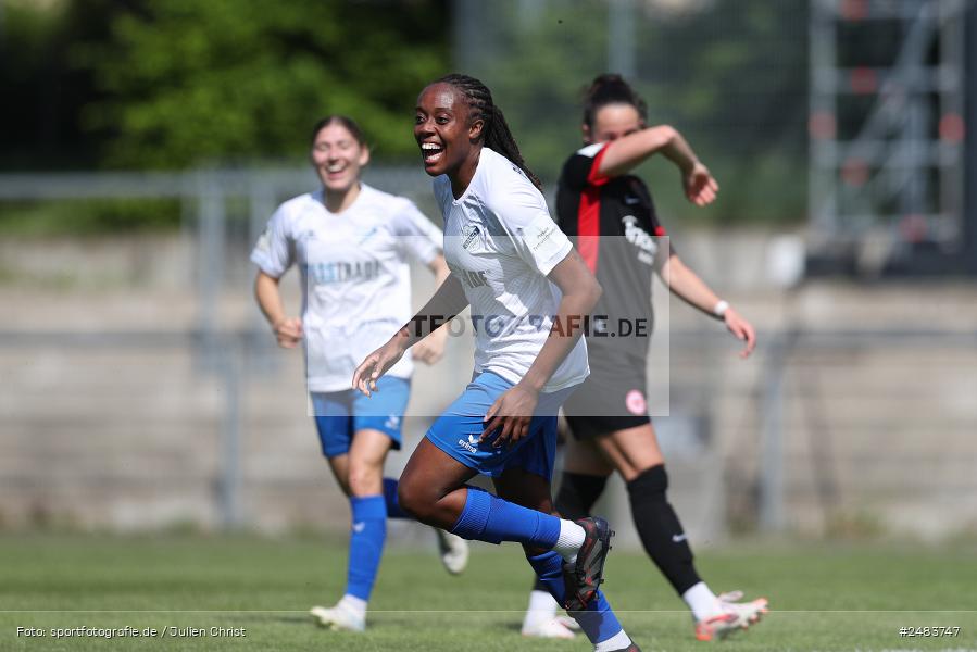 Stadion am Brentanobad, Frankfurt, 27.04.2025, sport, action, Fussball, DFB, 23. Spieltag, 2. Frauen-Bundesliga, SCS, SGE, SC Sand, Eintracht Frankfurt II - Bild-ID: 2483747 Stadion am Brentanobad, Frankfurt, 27.04.2025, sport, action, Fussball, DFB, 23. Spieltag, 2. Frauen-Bundesliga, SCS, SGE, SC Sand, Eintracht Frankfurt II - Bild-ID: 2483747