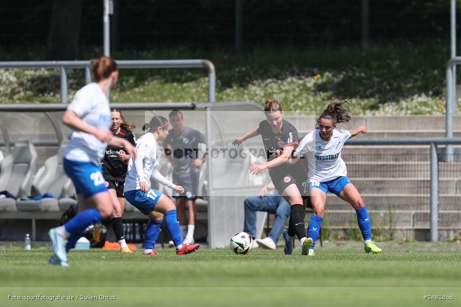 sport, action, Stadion am Brentanobad, SGE, SCS, SC Sand, Fussball, Frankfurt, Eintracht Frankfurt II, DFB, 27.04.2025, 23. Spieltag, 2. Frauen-Bundesliga - Bild-ID: 2483866 sport, action, Stadion am Brentanobad, SGE, SCS, SC Sand, Fussball, Frankfurt, Eintracht Frankfurt II, DFB, 27.04.2025, 23. Spieltag, 2. Frauen-Bundesliga - Bild-ID: 2483866