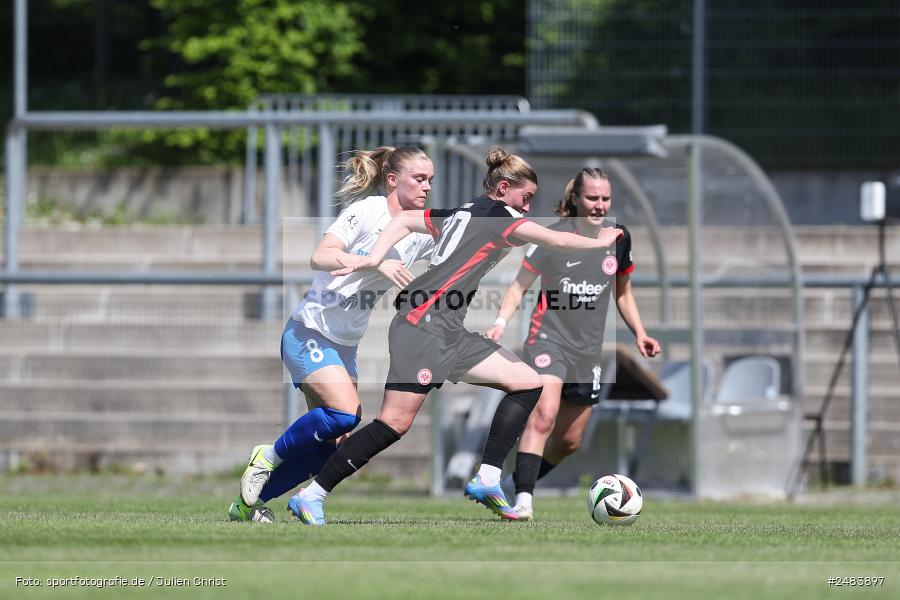 sport, action, Stadion am Brentanobad, SGE, SCS, SC Sand, Fussball, Frankfurt, Eintracht Frankfurt II, DFB, 27.04.2025, 23. Spieltag, 2. Frauen-Bundesliga - Bild-ID: 2483897 sport, action, Stadion am Brentanobad, SGE, SCS, SC Sand, Fussball, Frankfurt, Eintracht Frankfurt II, DFB, 27.04.2025, 23. Spieltag, 2. Frauen-Bundesliga - Bild-ID: 2483897