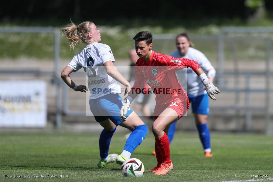sport, action, Stadion am Brentanobad, SGE, SCS, SC Sand, Fussball, Frankfurt, Eintracht Frankfurt II, DFB, 27.04.2025, 23. Spieltag, 2. Frauen-Bundesliga - Bild-ID: 2483955 sport, action, Stadion am Brentanobad, SGE, SCS, SC Sand, Fussball, Frankfurt, Eintracht Frankfurt II, DFB, 27.04.2025, 23. Spieltag, 2. Frauen-Bundesliga - Bild-ID: 2483955