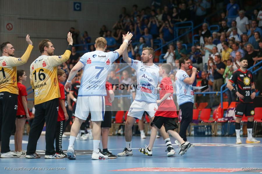 Linde MH Arena, Aschaffenburg, 03.05.2025, sport, action, Handball, 30. Spieltag, 2. Handball-Bundesliga, TUS, TVG, TuS N-Lübbecke, TV Großwallstadt - Bild-ID: 2486149