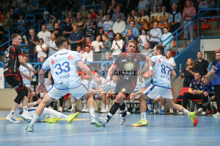 Linde MH Arena, Aschaffenburg, 03.05.2025, sport, action, Handball, 30. Spieltag, 2. Handball-Bundesliga, TUS, TVG, TuS N-Lübbecke, TV Großwallstadt - Bild-ID: 2486338