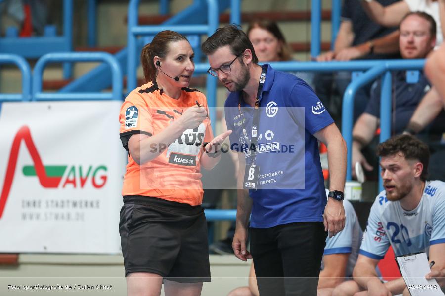 Linde MH Arena, Aschaffenburg, 03.05.2025, sport, action, Handball, 30. Spieltag, 2. Handball-Bundesliga, TUS, TVG, TuS N-Lübbecke, TV Großwallstadt - Bild-ID: 2486408 Linde MH Arena, Aschaffenburg, 03.05.2025, sport, action, Handball, 30. Spieltag, 2. Handball-Bundesliga, TUS, TVG, TuS N-Lübbecke, TV Großwallstadt - Bild-ID: 2486408