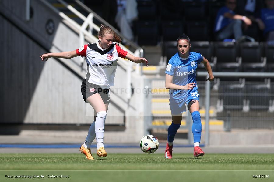 Stadion am Brentanobad, Frankfurt, 11.05.2025, sport, action, DFB, Fussball, 2. Frauen-Bundesliga, 25. Spieltag, SVM, SGE, SV Meppen 1912 e. V., Eintracht Frankfurt II - Bild-ID: 2487314 Stadion am Brentanobad, Frankfurt, 11.05.2025, sport, action, DFB, Fussball, 2. Frauen-Bundesliga, 25. Spieltag, SVM, SGE, SV Meppen 1912 e. V., Eintracht Frankfurt II - Bild-ID: 2487314