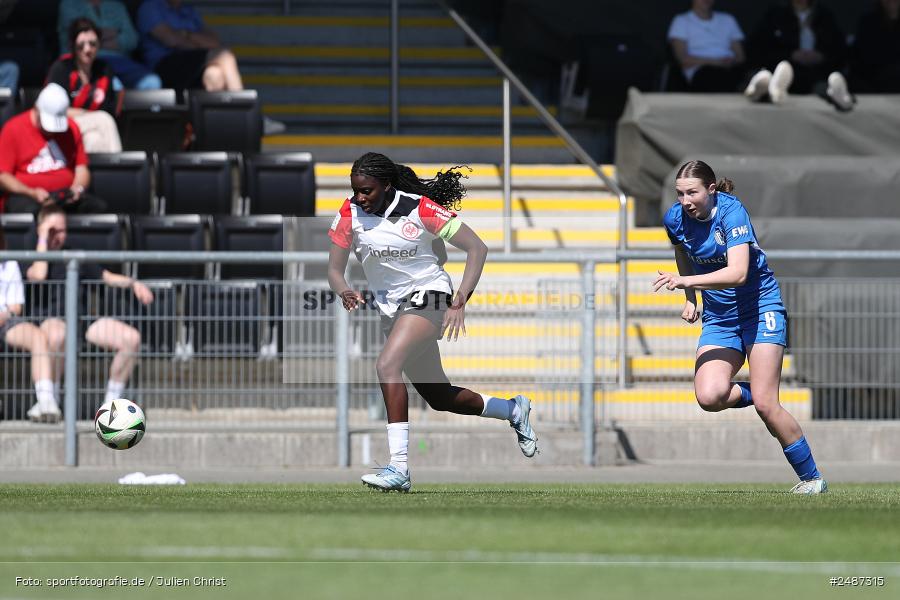 Stadion am Brentanobad, Frankfurt, 11.05.2025, sport, action, DFB, Fussball, 2. Frauen-Bundesliga, 25. Spieltag, SVM, SGE, SV Meppen 1912 e. V., Eintracht Frankfurt II - Bild-ID: 2487315 Stadion am Brentanobad, Frankfurt, 11.05.2025, sport, action, DFB, Fussball, 2. Frauen-Bundesliga, 25. Spieltag, SVM, SGE, SV Meppen 1912 e. V., Eintracht Frankfurt II - Bild-ID: 2487315