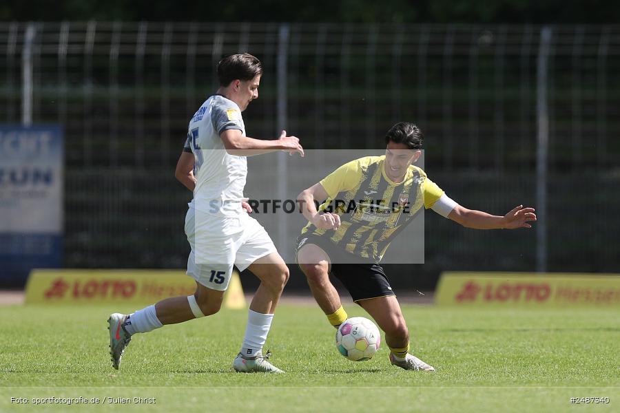 RP Wilhelmsbad, Hanau, 11.05.2025, sport, action, HFV, Fussball, Hessenliga, 35. Spieltag, FCB, SCH, FC Bayern Alzenau, SC 1960 Hanau - Bild-ID: 2487340