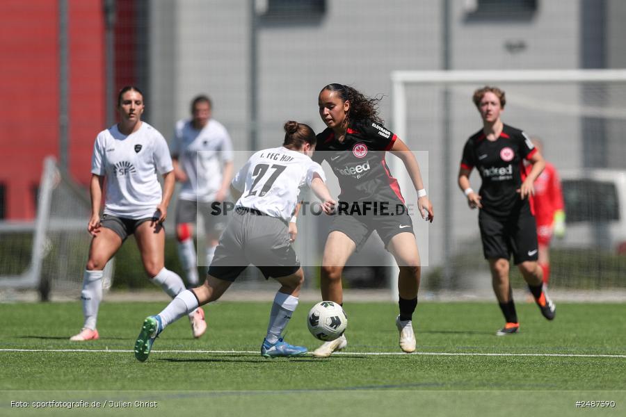 sport, action, SGE, Regionalliga Süd, KR-F. Riederwald, Fussball, Frankfurt, FFC, Eintracht Frankfurt U19, 11.05.2025, 1. FFC Hof - Bild-ID: 2487390 sport, action, SGE, Regionalliga Süd, KR-F. Riederwald, Fussball, Frankfurt, FFC, Eintracht Frankfurt U19, 11.05.2025, 1. FFC Hof - Bild-ID: 2487390