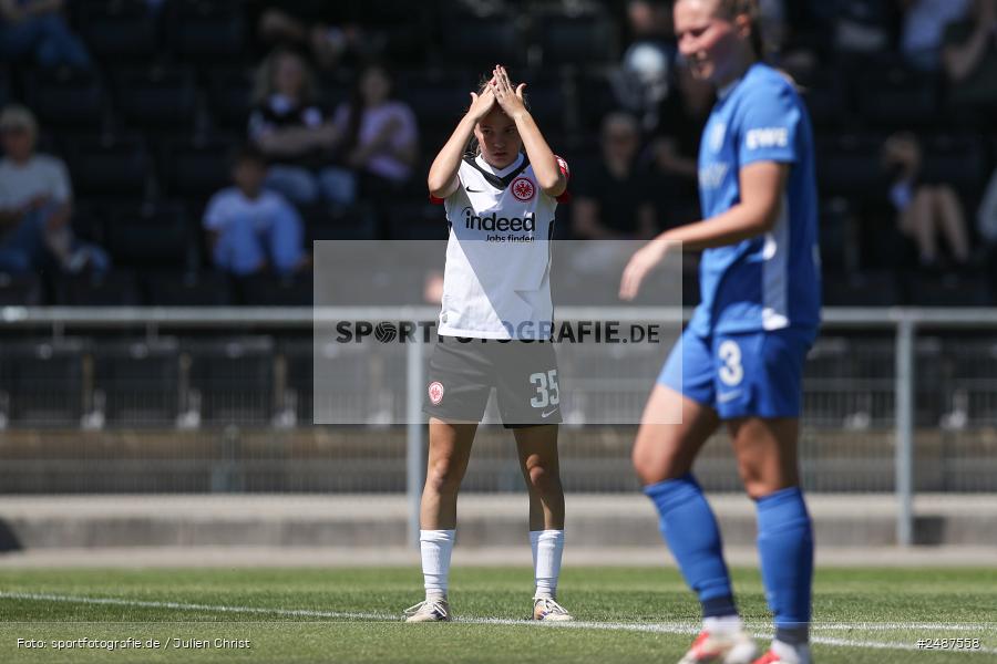 sport, action, Stadion am Brentanobad, SVM, SV Meppen 1912 e. V., SGE, Fussball, Frankfurt, Eintracht Frankfurt II, DFB, 25. Spieltag, 2. Frauen-Bundesliga, 11.05.2025 - Bild-ID: 2487558