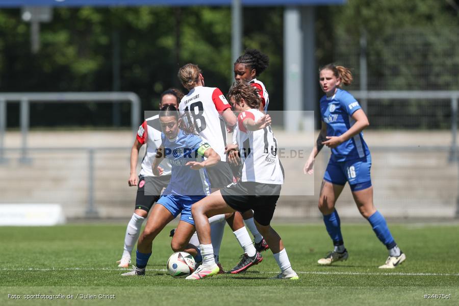 sport, action, Stadion am Brentanobad, SVM, SV Meppen 1912 e. V., SGE, Fussball, Frankfurt, Eintracht Frankfurt II, DFB, 25. Spieltag, 2. Frauen-Bundesliga, 11.05.2025 - Bild-ID: 2487561
