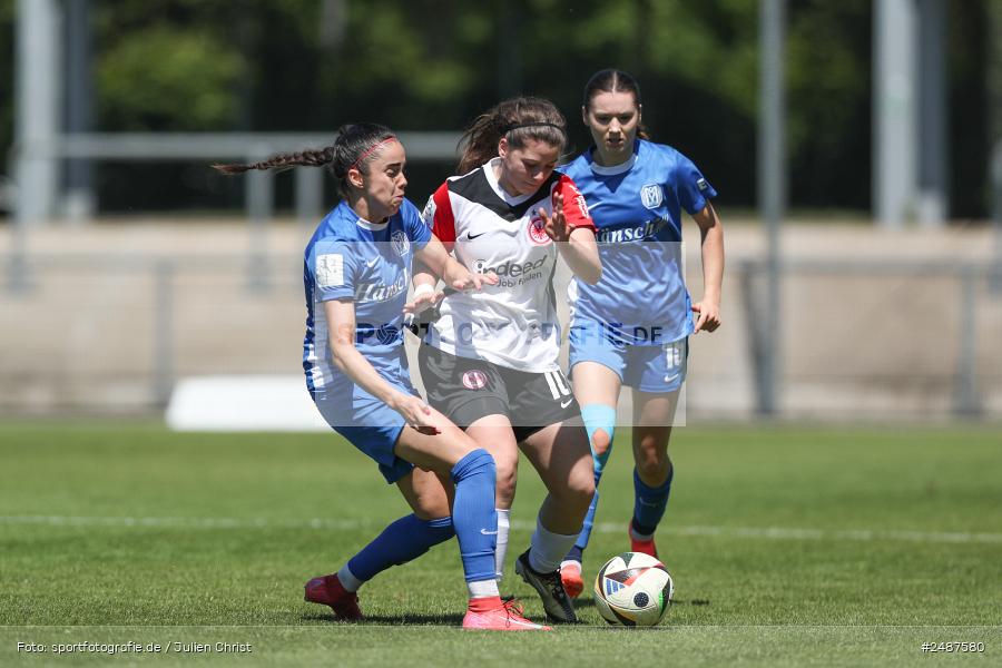 sport, action, Stadion am Brentanobad, SVM, SV Meppen 1912 e. V., SGE, Fussball, Frankfurt, Eintracht Frankfurt II, DFB, 25. Spieltag, 2. Frauen-Bundesliga, 11.05.2025 - Bild-ID: 2487580
