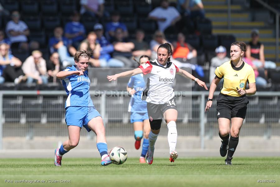 sport, action, Stadion am Brentanobad, SVM, SV Meppen 1912 e. V., SGE, Fussball, Frankfurt, Eintracht Frankfurt II, DFB, 25. Spieltag, 2. Frauen-Bundesliga, 11.05.2025 - Bild-ID: 2487680 sport, action, Stadion am Brentanobad, SVM, SV Meppen 1912 e. V., SGE, Fussball, Frankfurt, Eintracht Frankfurt II, DFB, 25. Spieltag, 2. Frauen-Bundesliga, 11.05.2025 - Bild-ID: 2487680