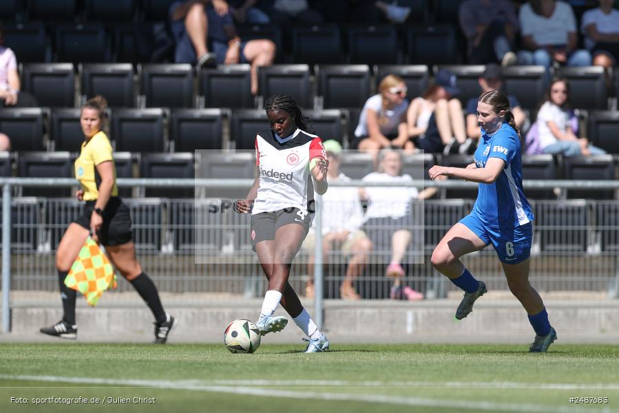 sport, action, Stadion am Brentanobad, SVM, SV Meppen 1912 e. V., SGE, Fussball, Frankfurt, Eintracht Frankfurt II, DFB, 25. Spieltag, 2. Frauen-Bundesliga, 11.05.2025 - Bild-ID: 2487683