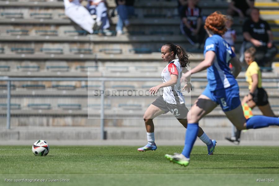 sport, action, Stadion am Brentanobad, SVM, SV Meppen 1912 e. V., SGE, Fussball, Frankfurt, Eintracht Frankfurt II, DFB, 25. Spieltag, 2. Frauen-Bundesliga, 11.05.2025 - Bild-ID: 2487834