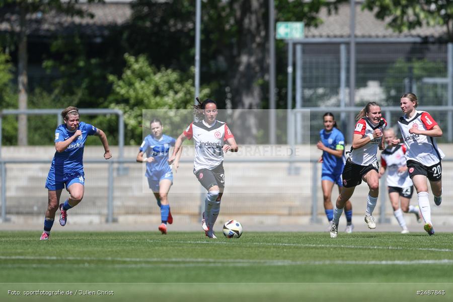 sport, action, Stadion am Brentanobad, SVM, SV Meppen 1912 e. V., SGE, Fussball, Frankfurt, Eintracht Frankfurt II, DFB, 25. Spieltag, 2. Frauen-Bundesliga, 11.05.2025 - Bild-ID: 2487843
