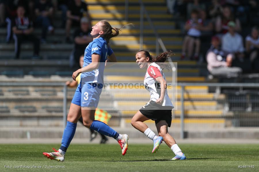 sport, action, Stadion am Brentanobad, SVM, SV Meppen 1912 e. V., SGE, Fussball, Frankfurt, Eintracht Frankfurt II, DFB, 25. Spieltag, 2. Frauen-Bundesliga, 11.05.2025 - Bild-ID: 2487945 sport, action, Stadion am Brentanobad, SVM, SV Meppen 1912 e. V., SGE, Fussball, Frankfurt, Eintracht Frankfurt II, DFB, 25. Spieltag, 2. Frauen-Bundesliga, 11.05.2025 - Bild-ID: 2487945