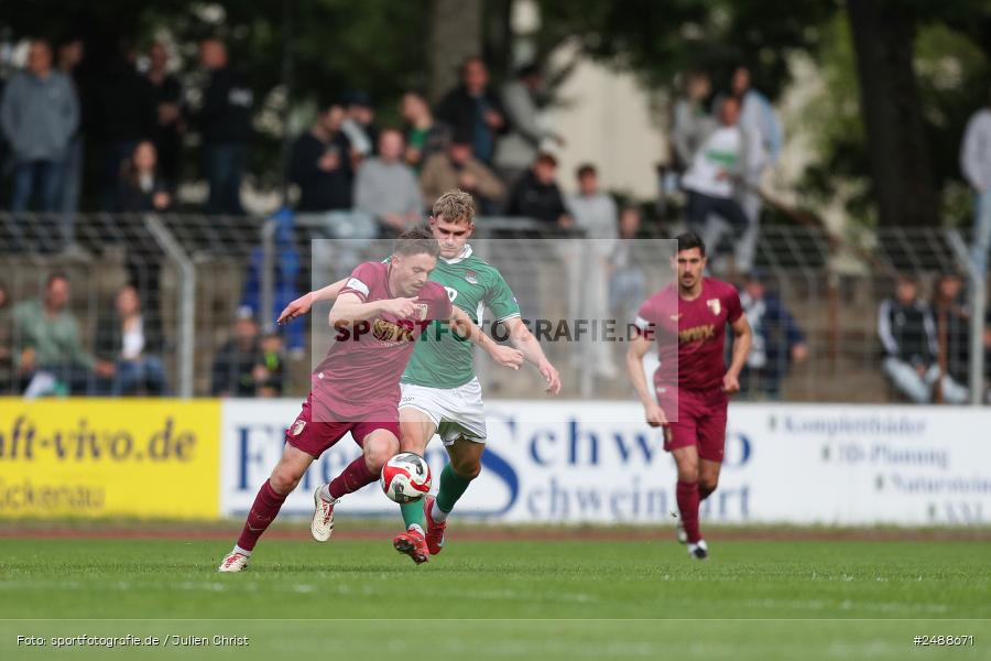 sport, action, Schweinfurt, Sachs Stadion, Regionalliga Bayern, Fussball, FCS, FCA, FC Augsburg II, BFV, 34. Spieltag, 16.05.2025, 1. FC Schweinfurt 1905 - Bild-ID: 2488671 sport, action, Schweinfurt, Sachs Stadion, Regionalliga Bayern, Fussball, FCS, FCA, FC Augsburg II, BFV, 34. Spieltag, 16.05.2025, 1. FC Schweinfurt 1905 - Bild-ID: 2488671