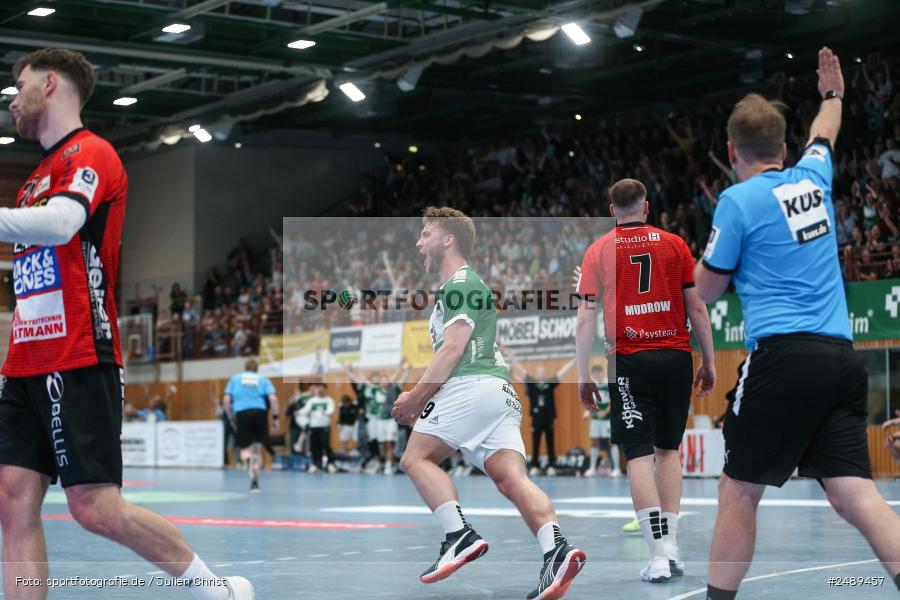 tectake Arena, sport, action, Würzburg, Wölfe Würzburg, MTV Braunschweig 1847, MTV, Handball, DJK, DHB, Aufstiegsrunde, 3. Liga, 17.05.2025, 1. Spieltag - Bild-ID: 2489457