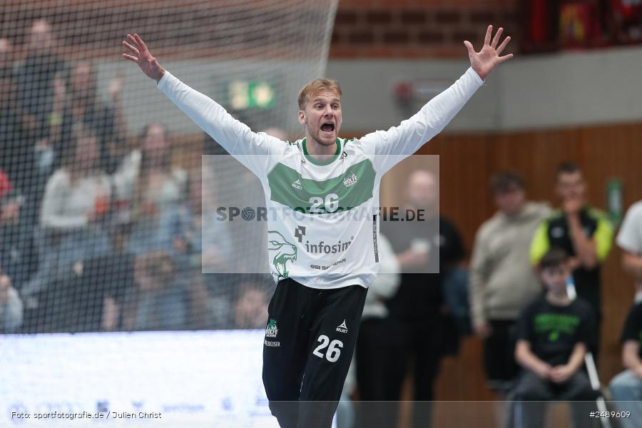 tectake Arena, sport, action, Würzburg, Wölfe Würzburg, MTV Braunschweig 1847, MTV, Handball, DJK, DHB, Aufstiegsrunde, 3. Liga, 17.05.2025, 1. Spieltag - Bild-ID: 2489609