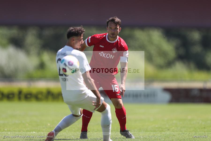 Sportgelände, Karlburg, 28.06.2025, sport, action, Fussball, BFV, Landesliga Nordwest, Regionalliga Bayern, FWK, TSV, FC Würzburger Kickers, TSV Karlburg - Bild-ID: 2490843 Sportgelände, Karlburg, 28.06.2025, sport, action, Fussball, BFV, Landesliga Nordwest, Regionalliga Bayern, FWK, TSV, FC Würzburger Kickers, TSV Karlburg - Bild-ID: 2490843