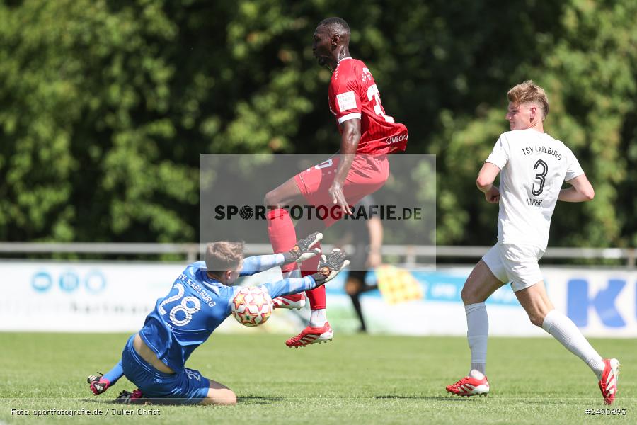 Sportgelände, Karlburg, 28.06.2025, sport, action, Fussball, BFV, Landesliga Nordwest, Regionalliga Bayern, FWK, TSV, FC Würzburger Kickers, TSV Karlburg - Bild-ID: 2490893