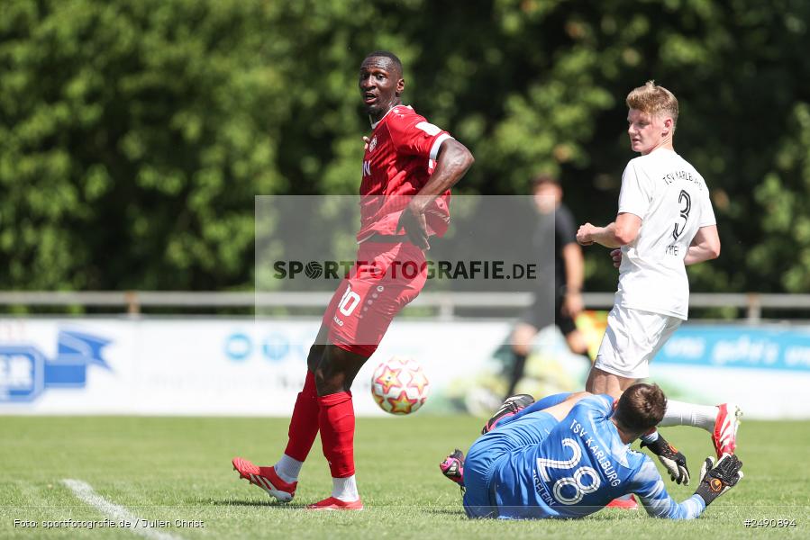 Sportgelände, Karlburg, 28.06.2025, sport, action, Fussball, BFV, Landesliga Nordwest, Regionalliga Bayern, FWK, TSV, FC Würzburger Kickers, TSV Karlburg - Bild-ID: 2490894