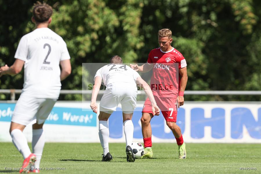 Sportgelände, Karlburg, 28.06.2025, sport, action, Fussball, BFV, Landesliga Nordwest, Regionalliga Bayern, FWK, TSV, FC Würzburger Kickers, TSV Karlburg - Bild-ID: 2490946