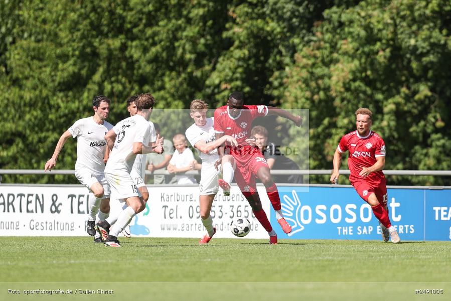 Sportgelände, Karlburg, 28.06.2025, sport, action, Fussball, BFV, Landesliga Nordwest, Regionalliga Bayern, FWK, TSV, FC Würzburger Kickers, TSV Karlburg - Bild-ID: 2491005