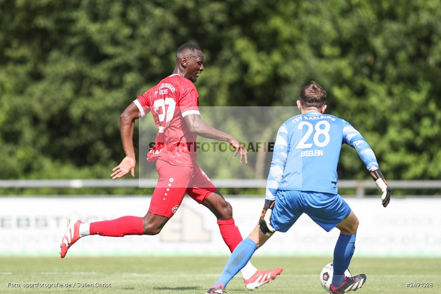 Sportgelände, Karlburg, 28.06.2025, sport, action, Fussball, BFV, Landesliga Nordwest, Regionalliga Bayern, FWK, TSV, FC Würzburger Kickers, TSV Karlburg - Bild-ID: 2491028