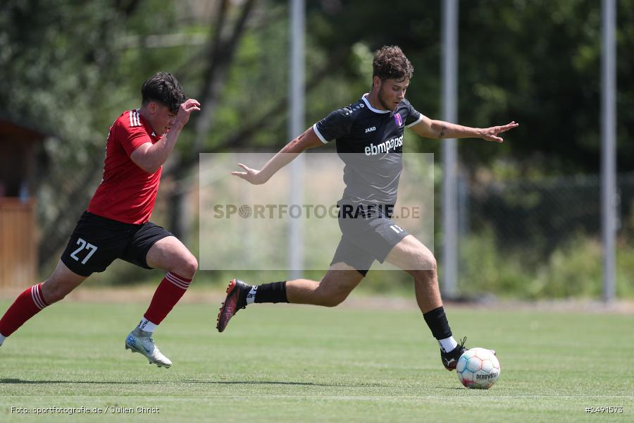 Sportgelände, Grünsfeld, 05.07.2025, sport, action, Fussball, badfv, Oberliga, bfv-Landesliga Odenwald, FSV, FCG, FSV Hollenbach, FC Grünsfeld - Bild-ID: 2491573