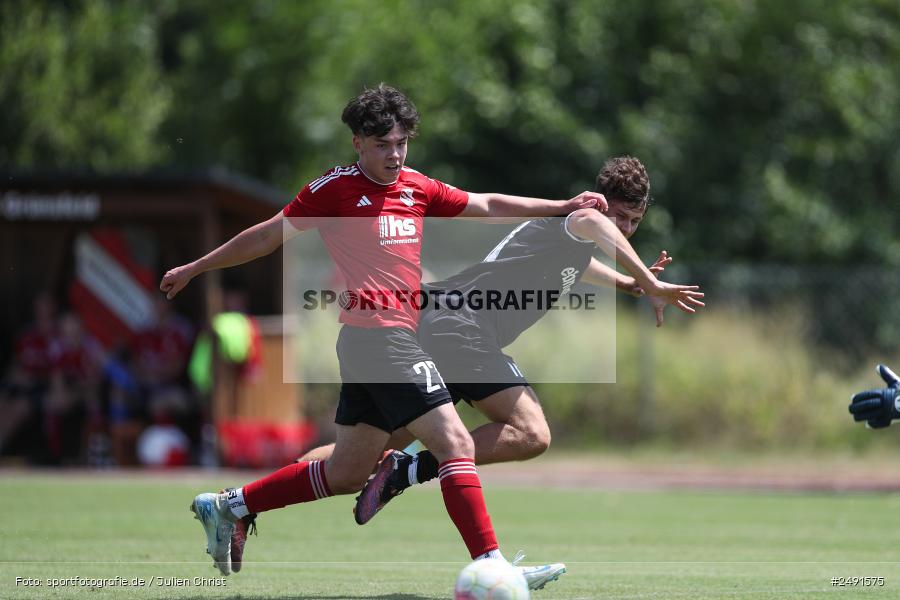 Sportgelände, Grünsfeld, 05.07.2025, sport, action, Fussball, badfv, Oberliga, bfv-Landesliga Odenwald, FSV, FCG, FSV Hollenbach, FC Grünsfeld - Bild-ID: 2491575