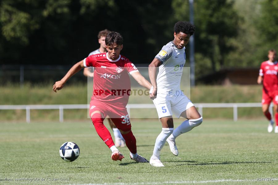 sport, action, Sportgelände, Regionalliga Südwest, Regionalliga Bayern, Fussball, FWK, FCB, FC Würzburger Kickers, FC Bayern Alzenau, Bad Mergentheim, BFV, 05.07.2025 - Bild-ID: 2491592