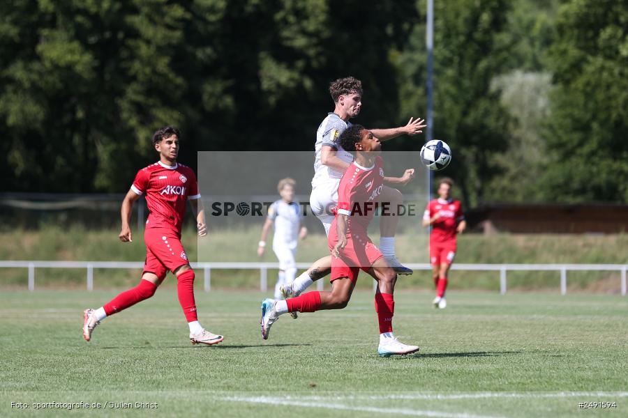 sport, action, Sportgelände, Regionalliga Südwest, Regionalliga Bayern, Fussball, FWK, FCB, FC Würzburger Kickers, FC Bayern Alzenau, Bad Mergentheim, BFV, 05.07.2025 - Bild-ID: 2491594