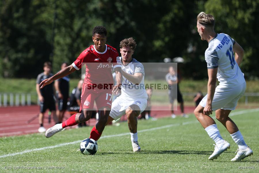 sport, action, Sportgelände, Regionalliga Südwest, Regionalliga Bayern, Fussball, FWK, FCB, FC Würzburger Kickers, FC Bayern Alzenau, Bad Mergentheim, BFV, 05.07.2025 - Bild-ID: 2491598