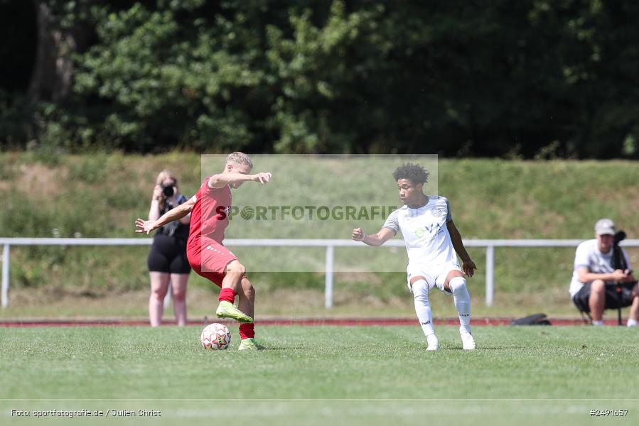 sport, action, Sportgelände, Regionalliga Südwest, Regionalliga Bayern, Fussball, FWK, FCB, FC Würzburger Kickers, FC Bayern Alzenau, Bad Mergentheim, BFV, 05.07.2025 - Bild-ID: 2491657